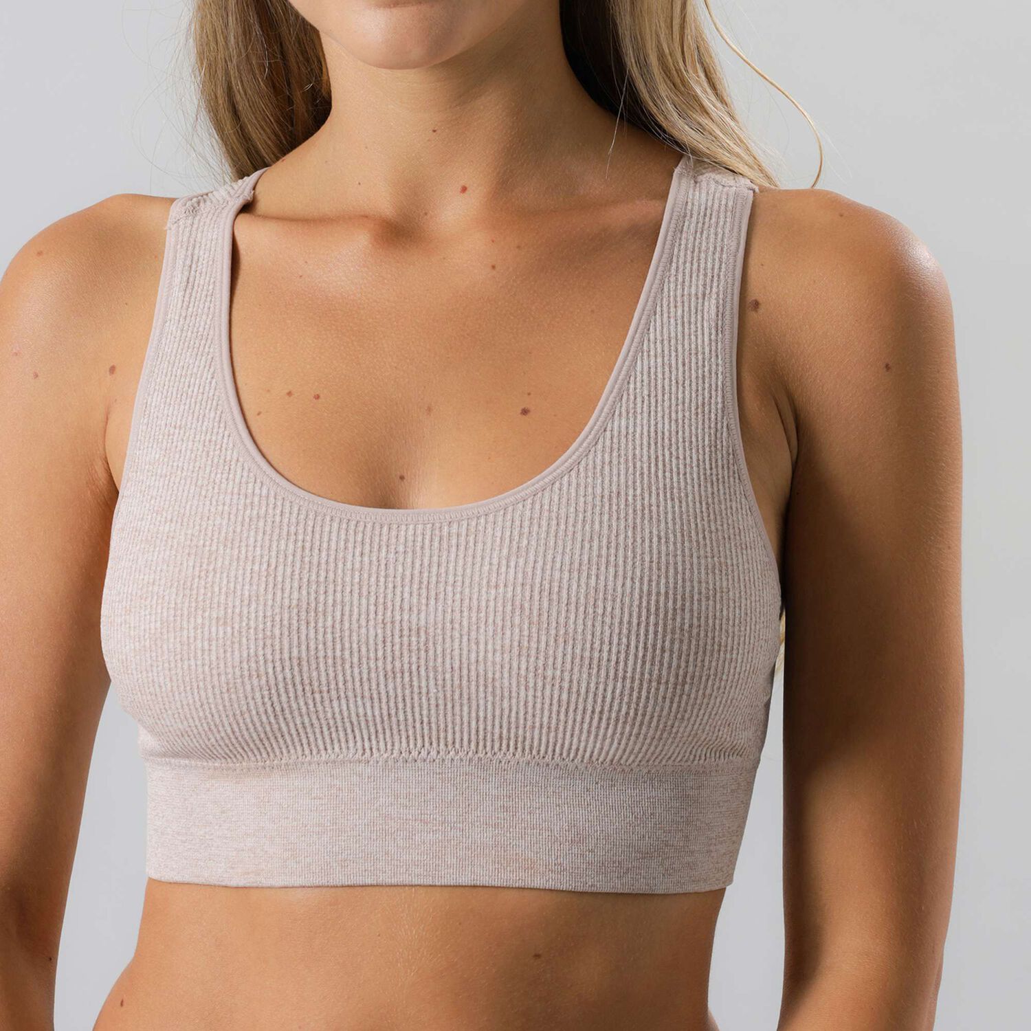 Peto Rib Deportivo Sin Costuras Mujer Flores 25160-202 image number 0.0
